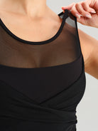 Women's Knitted Nylon Yoga Tank Top Sustainable Yoga Tops - BERLOOK