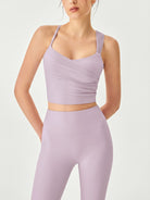 Women's Knitted Nylon Yoga Tank Top Sustainable - BERLOOK - 02