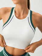 Women's Knitted Nylon Yoga Tank Top Sustainable Yoga Tops - BERLOOK