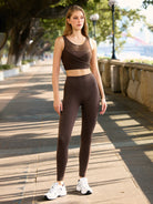 Women's Knitted Nylon Yoga Tank Top Sustainable Yoga Tops - BERLOOK
