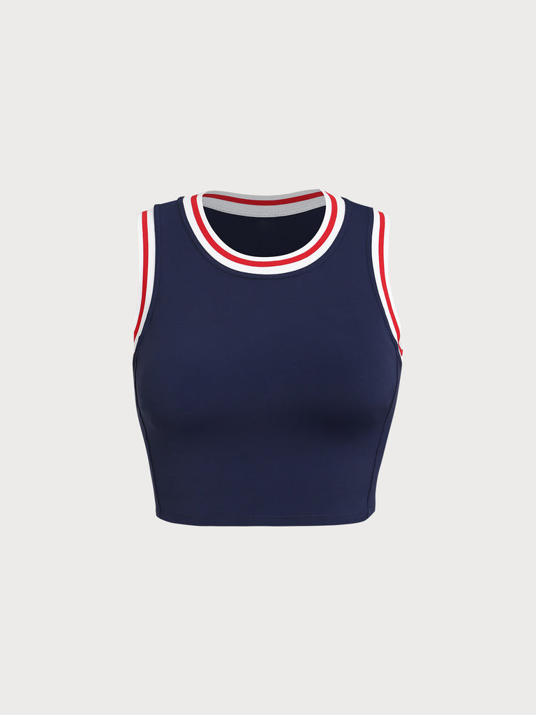 Women's Knitted Nylon Yoga Tank Top Sustainable Yoga Tops - BERLOOK