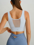 Women's Knitted Nylon Yoga Tank Top Sustainable Yoga Tops - BERLOOK
