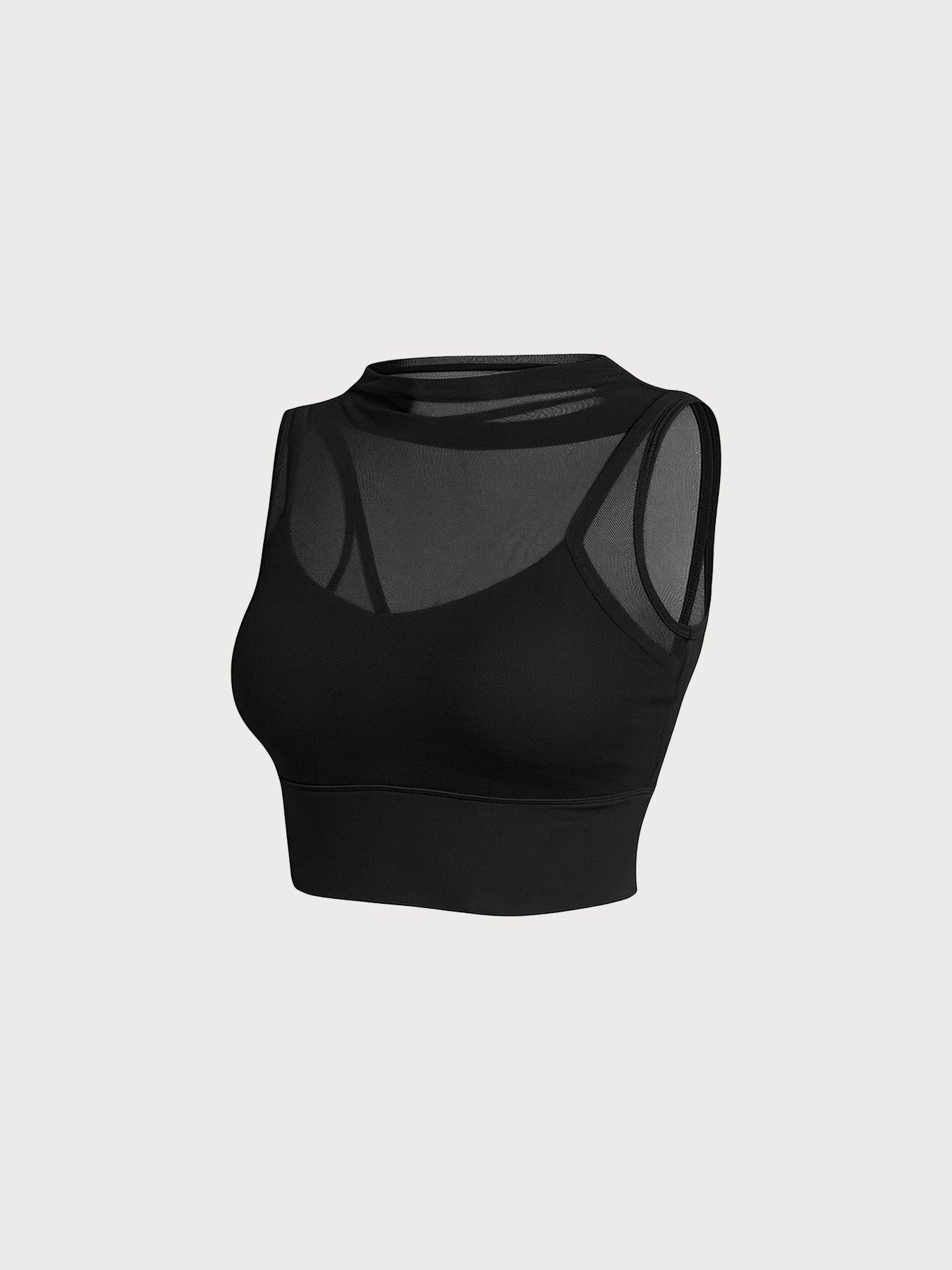 Women's Knitted Nylon Yoga Tank Top Sustainable Yoga Tops - BERLOOK