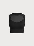 Women's Knitted Nylon Yoga Tank Top Sustainable Yoga Tops - BERLOOK