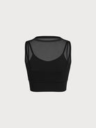 Women's Knitted Nylon Yoga Tank Top Sustainable Yoga Tops - BERLOOK