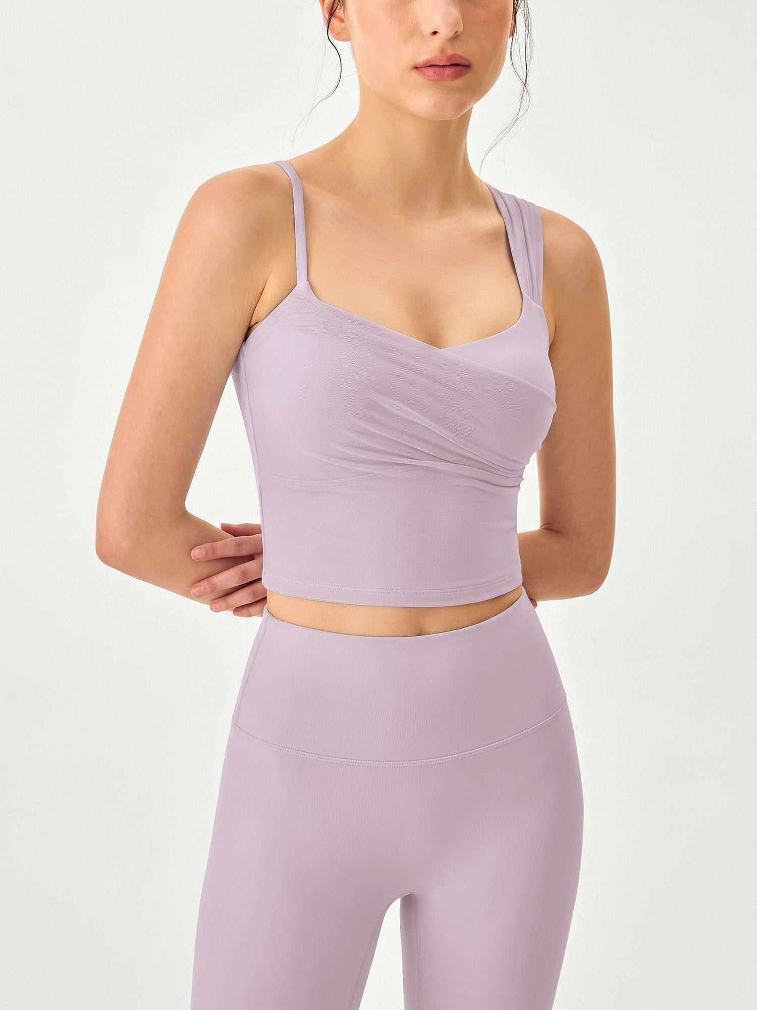 Women's Knitted Nylon Yoga Tank Top Sustainable - BERLOOK - 03
