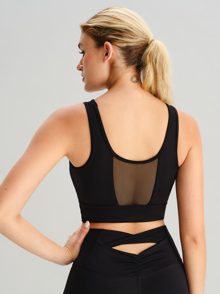 Women's Knitted Nylon Yoga Tank Top Sustainable Yoga Tops - BERLOOK