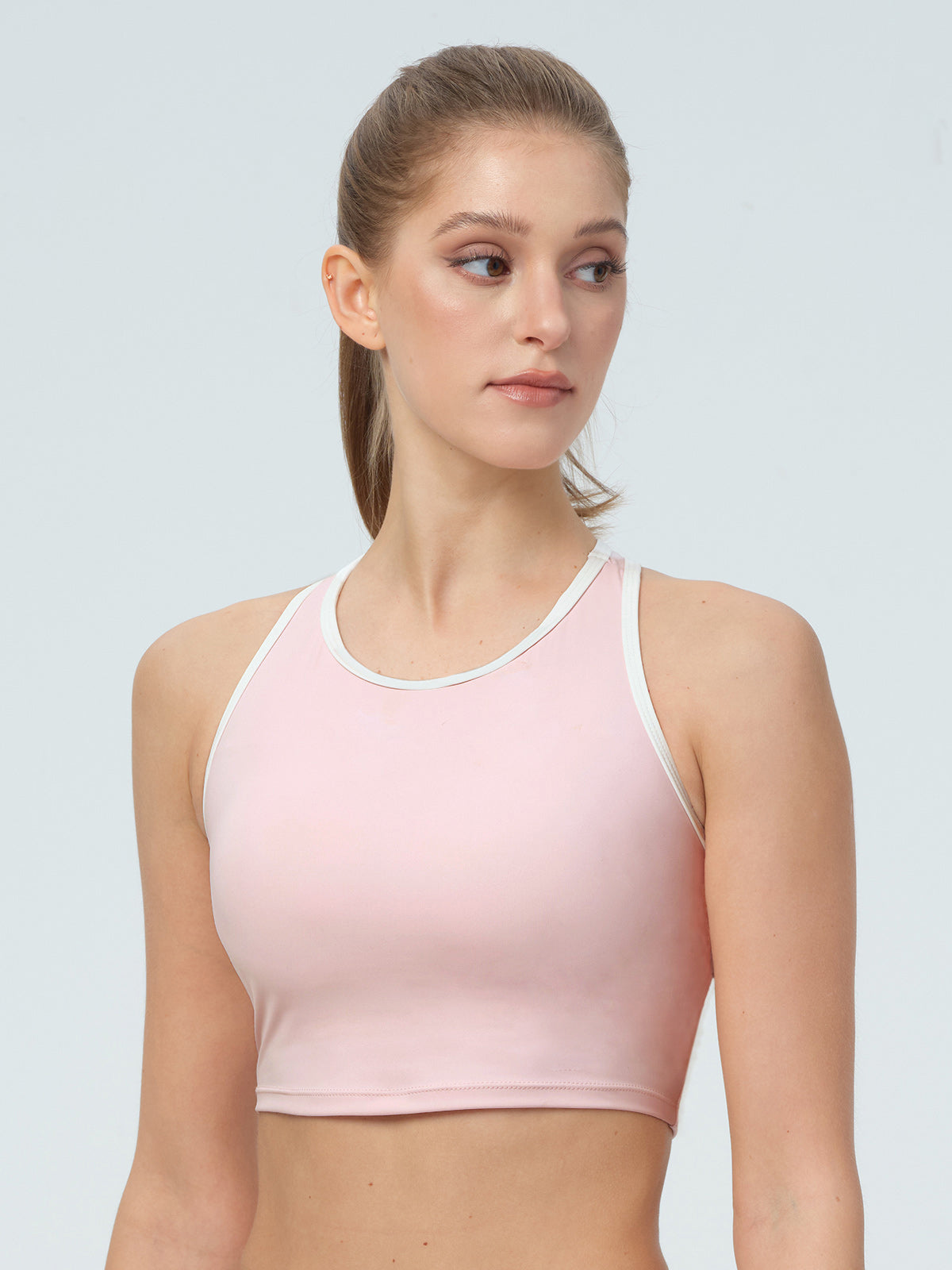 Women's Knitted Nylon Yoga Tank Top Sustainable Yoga Tops - BERLOOK