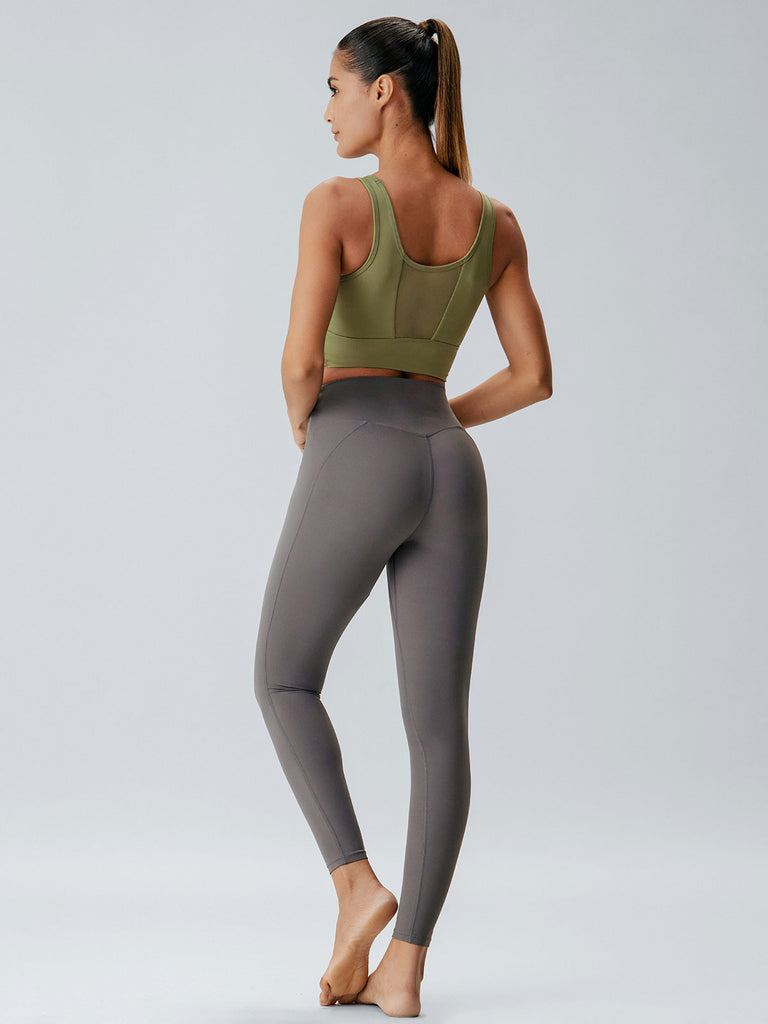 Women's Knitted Nylon Yoga Tank Top Sustainable Yoga Tops - BERLOOK