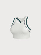 Women's Knitted Nylon Yoga Tank Top Sustainable Yoga Tops - BERLOOK