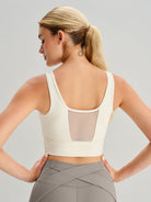 Women's Knitted Nylon Yoga Tank Top Sustainable Yoga Tops - BERLOOK