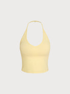 Women's Knitted Nylon Yoga Tank Top Sustainable Yoga Tops - BERLOOK