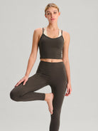 Women's Knitted Nylon Yoga Tank Top Sustainable - BERLOOK - 02