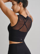 Women's Knitted Nylon Yoga Tank Top Sustainable Yoga Tops - BERLOOK