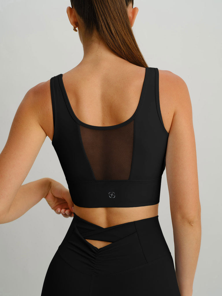 Women's Knitted Nylon Yoga Tank Top Sustainable Yoga Tops - BERLOOK