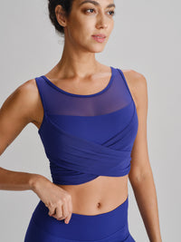 Women's Knitted Nylon Yoga Tank Tops Sustainable Yoga Tops - BERLOOK