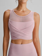 Women's Knitted Nylon Yoga Tank Tops Sustainable Yoga Tops - BERLOOK