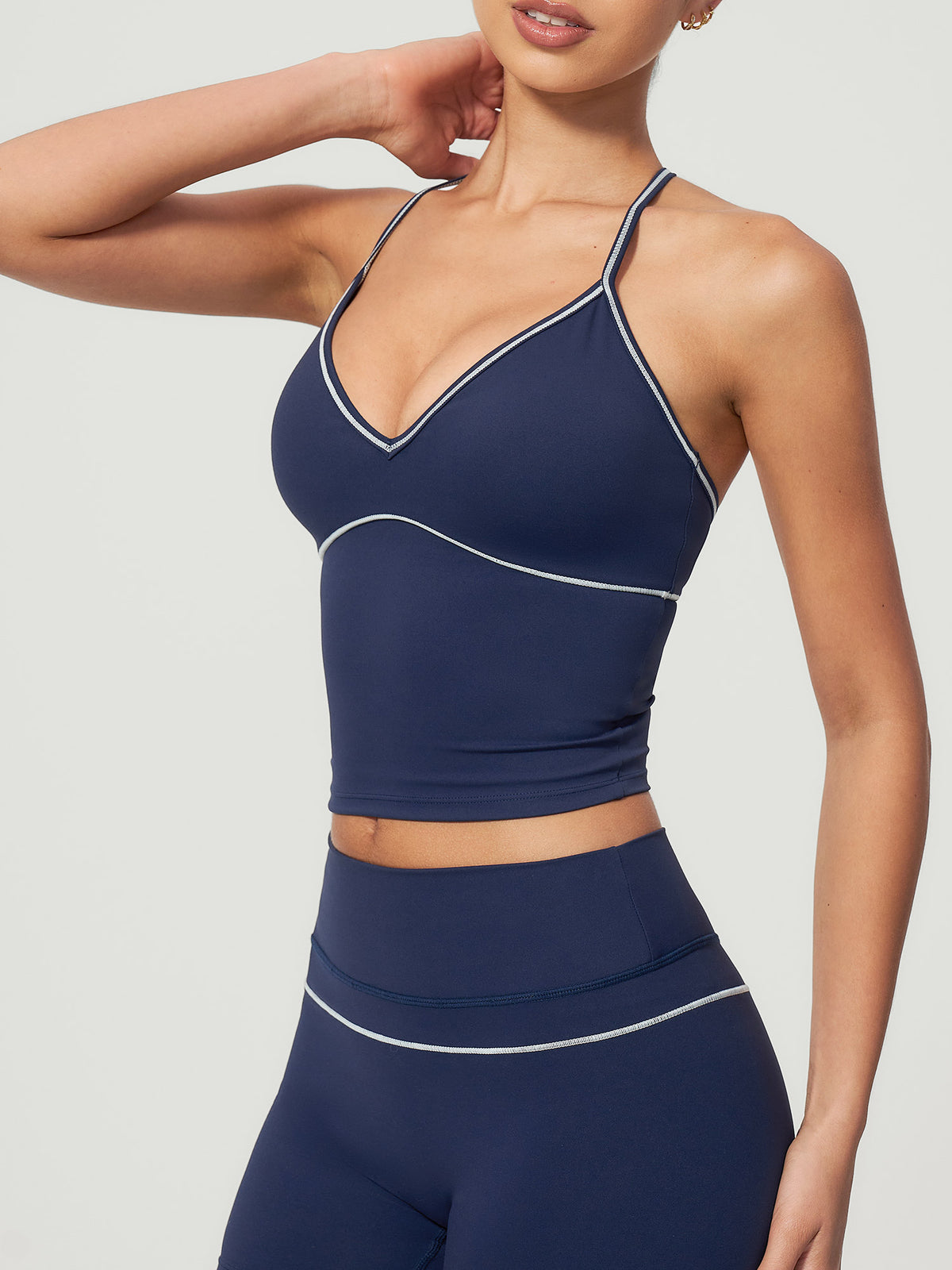 Women's Knitted Nylon Yoga Tank Tops Sustainable - BERLOOK - 15