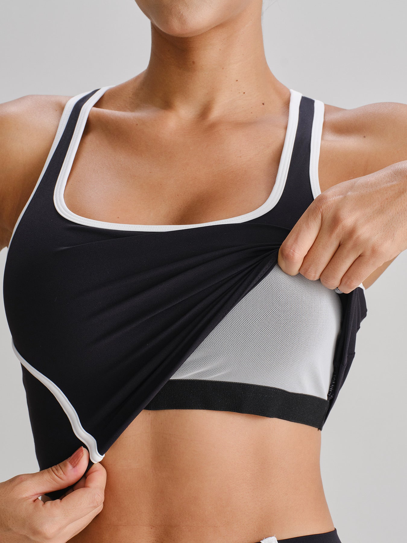 Women's Knitted Nylon Yoga Tank Tops Sustainable Yoga Tops - BERLOOK