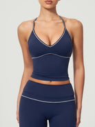 Women's Knitted Nylon Yoga Tank Tops Sustainable - BERLOOK - 14