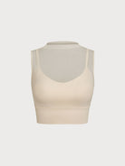 Women's Knitted Nylon Yoga Tank Tops Sustainable Yoga Tops - BERLOOK