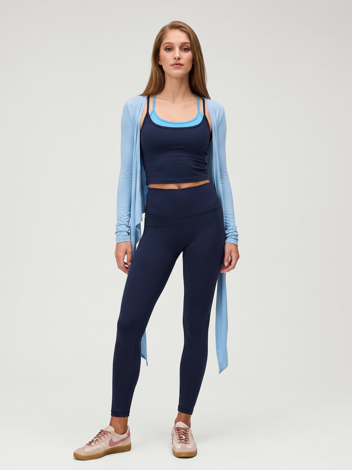 Women's Knitted Nylon Yoga Tank Tops Sustainable - BERLOOK - 13