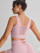Women's Knitted Nylon Yoga Tank Tops Sustainable Yoga Tops - BERLOOK
