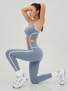 Women's Knitted Nylon Yoga Tank Tops Sustainable Yoga Tops - BERLOOK