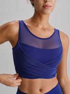 Women's Knitted Nylon Yoga Tank Tops Sustainable Yoga Tops - BERLOOK
