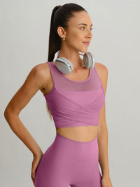 Women's Knitted Nylon Yoga Tank Tops Sustainable Yoga Tops - BERLOOK