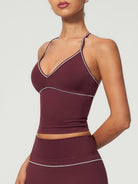 Women's Knitted Nylon Yoga Tank Tops Sustainable Yoga Tops - BERLOOK