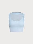 Women's Knitted Nylon Yoga Tank Tops Sustainable Yoga Tops - BERLOOK