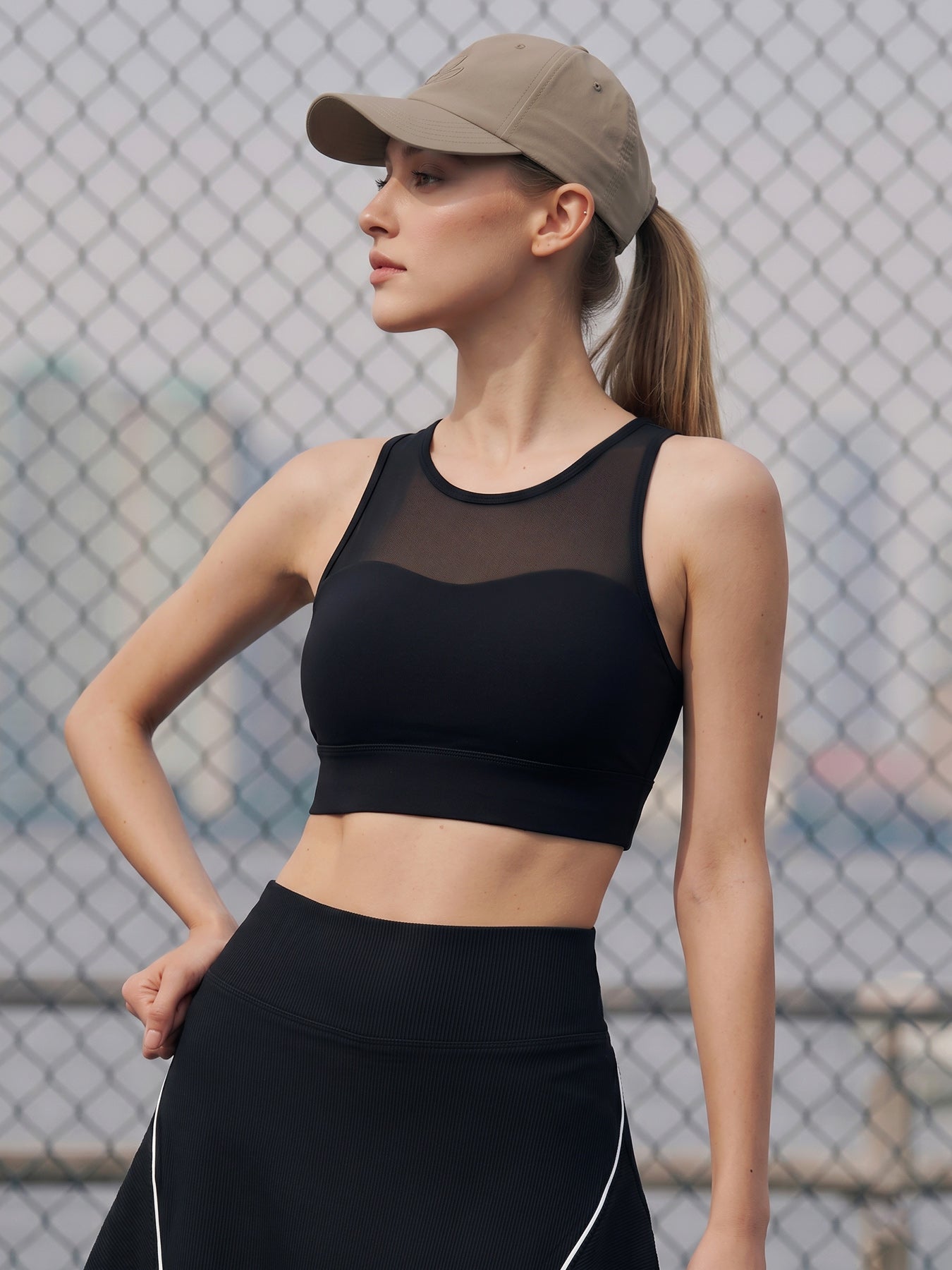 Women's Knitted Nylon Yoga Tank Tops Sustainable Yoga Tops - BERLOOK