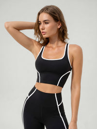 Women's Knitted Nylon Yoga Tank Tops Sustainable Yoga Tops - BERLOOK
