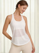 Women's Knitted Nylon Yoga Tank Tops Sustainable Yoga Tops - BERLOOK