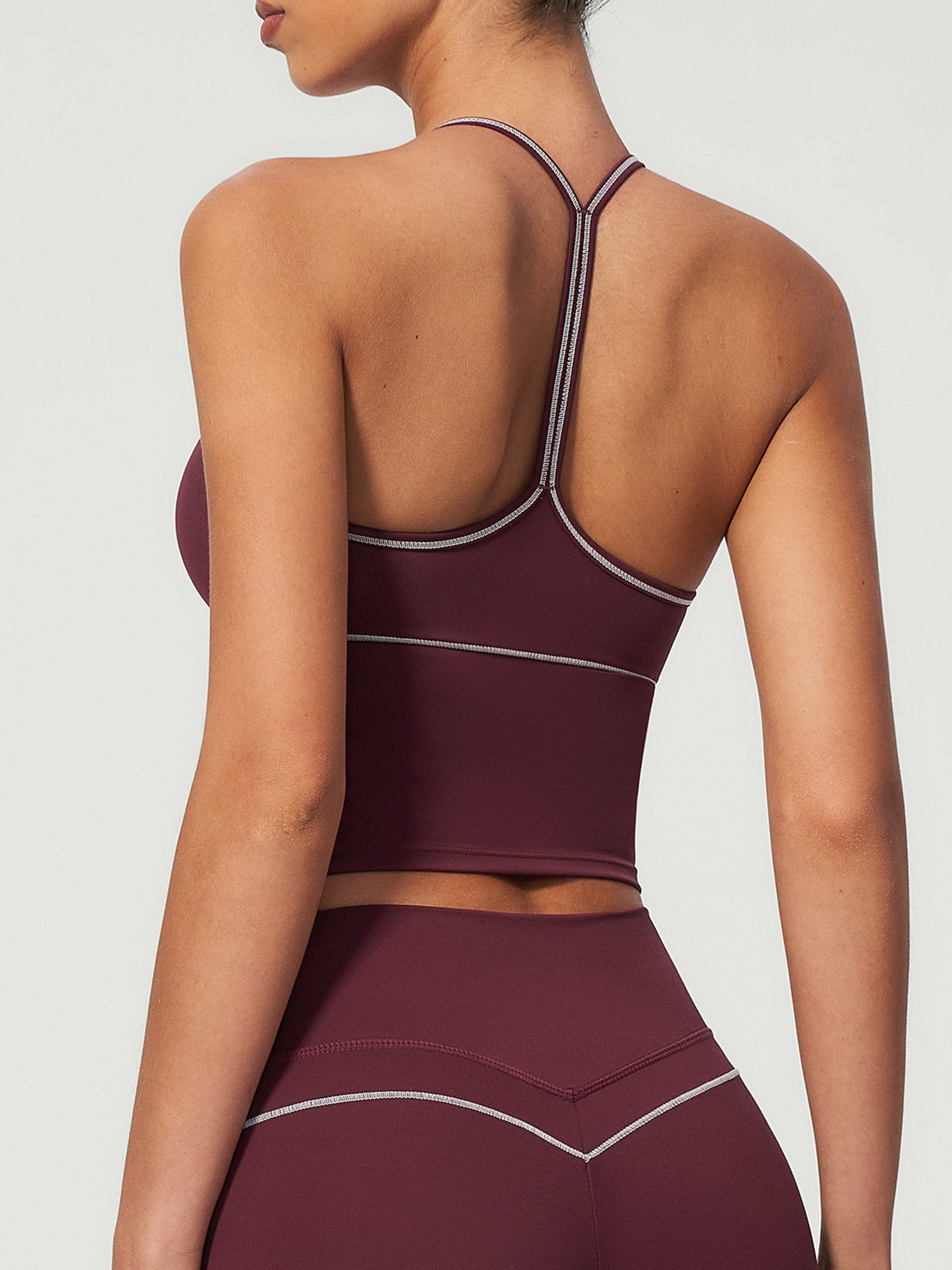 Women's Knitted Nylon Yoga Tank Tops Sustainable Yoga Tops - BERLOOK