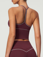 Women's Knitted Nylon Yoga Tank Tops Sustainable Yoga Tops - BERLOOK