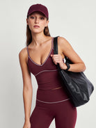 Women's Knitted Nylon Yoga Tank Tops Sustainable - BERLOOK