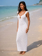 Women's Knitted Openwork Beach Cover-up Sustainable Cover-ups - BERLOOK