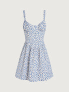 Women's Knitted Polyester Beach Dress Blue Sustainable Beach Dress - BERLOOK