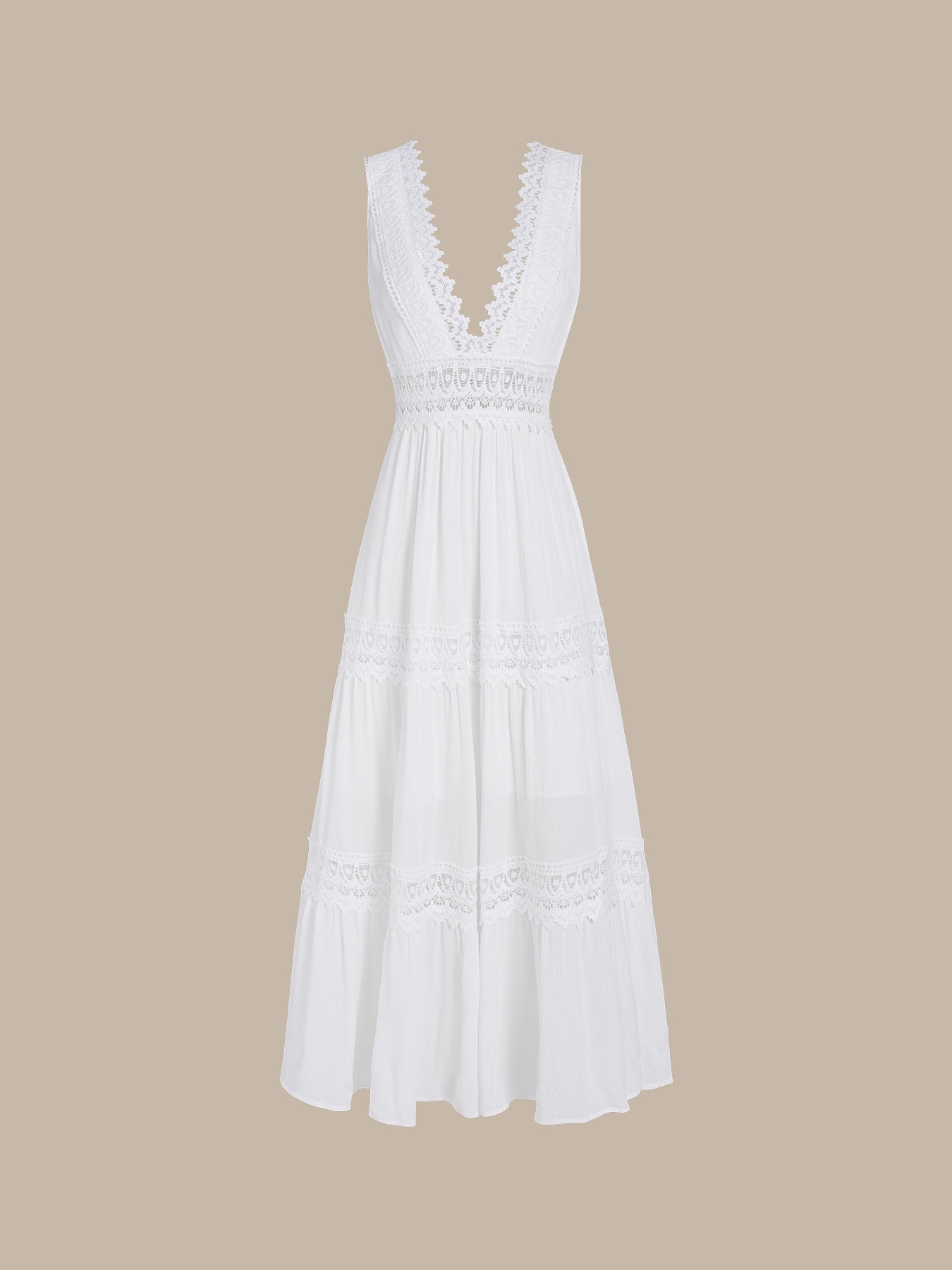 Women's Knitted Polyester Beach Dress Sustainable Beach Dress - BERLOOK