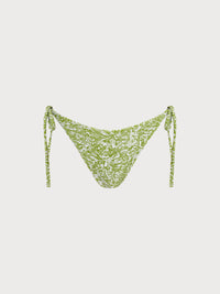 Women's Knitted Polyester Bikini Bottoms Light Green Sustainable Bikinis - BERLOOK