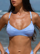 Women's Knitted Polyester Bikini Top Sustainable Bikinis - BERLOOK