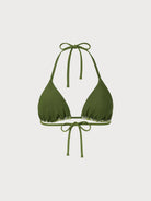 Women's Knitted Polyester Blend Bikini Top Sustainable Bikinis - BERLOOK