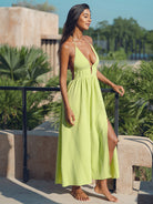 Women's Knitted Polyester Dress Sustainable Beach Dress - BERLOOK