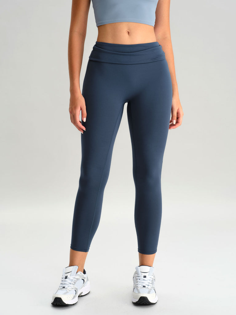 Women's Knitted Polyester Leggings Sustainable Yoga Bottoms - BERLOOK
