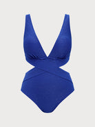 Women's Knitted Polyester One-Piece Bikini Swimsuit Sustainable Plus Size One-Pieces - BERLOOK
