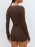 Women's Knitted Polyester Sports Jacket Sustainable Yoga Tops - BERLOOK