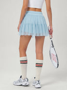 Women's Knitted Polyester Sports Skirt Sustainable Yoga Bottoms - BERLOOK