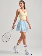 Women's Knitted Polyester Sports Skirt Sustainable Yoga Bottoms - BERLOOK